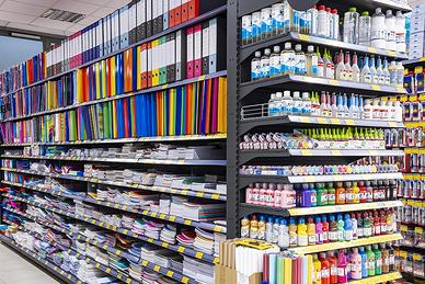 Materiale cartoleria in stock