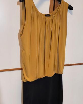 Comodo abito donna – giallo senape e nero