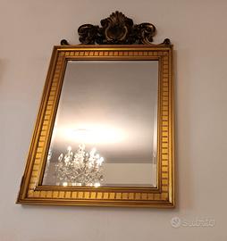 Specchio legno epoca oro vintage