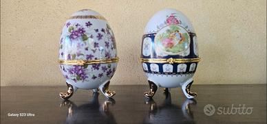 Uova Portagioie Porcellana Stile Fabergé
15x20 cm