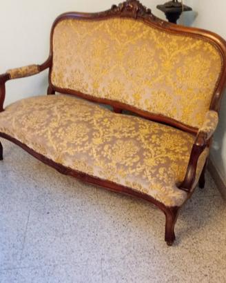 Divanetto con poltrone stile Luigi Filippo 
