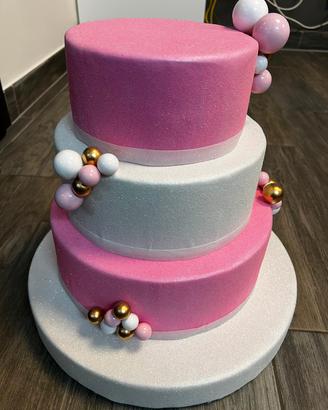 torta tre piani in gomma eva 