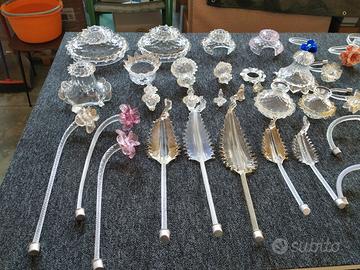 Ricambi in vetro per lampadari di Murano
