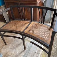 Divanetto fine ‘800 posti paglia di Vienna