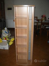 PORTA CD DVD VIDEOCASSETTE A COLONNA