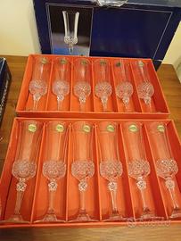 12 calici champagne in cristallo Cristal d'Arques