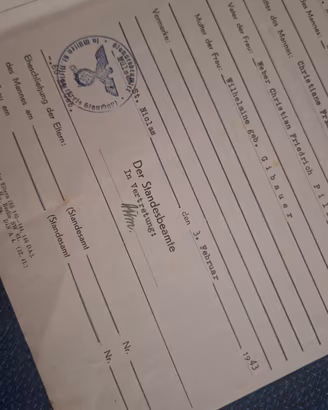 Documento tedesco ww2