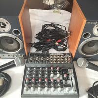 impianto audio professionale per cantanti