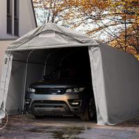 3,3x4,8m Tenda Garage Box Auto PVC grigio