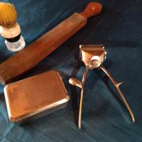 Set rasatura vintage Solingen Franz Karl rasoio ba