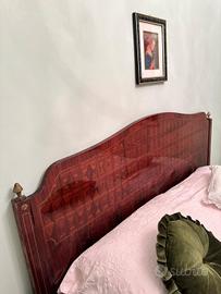 Spalliera letto con comodini 