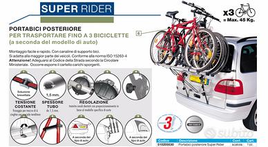 Portabiciclette posteriore Super Rider