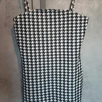 Vestito pied de pole bianco e nero taglia S 