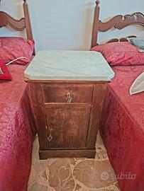 Comodino antico in stile Impero, fine 800 metà 900