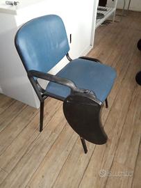 Sedia ufficio con bracciolo metallo imbottita 