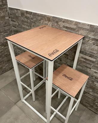 Tavolo vintage legno alto per casa risto bar