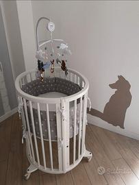 Lettino Stokke Sleepi bianco + extension kit