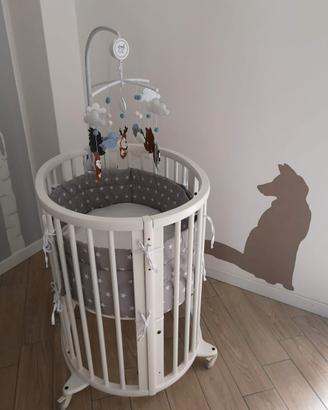 Lettino Stokke Sleepi bianco + extension kit