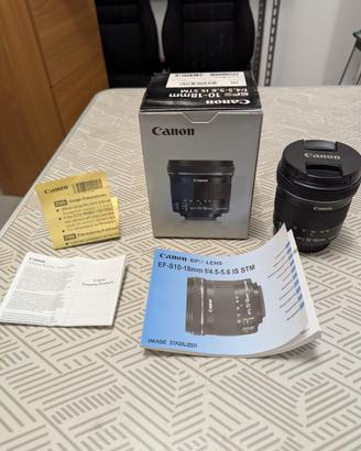 Canon efs 10-18 mm f/4.5-5.6 Is stm