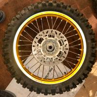 Cerchi cross Excel YZ125 gommati + 1 gomma post
