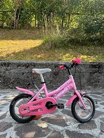 Bici bambina 12” rosa con rotelle – 2/4 anni