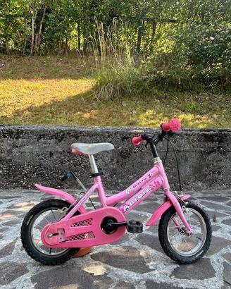 Bici bambina 12” rosa con rotelle – 2/4 anni
