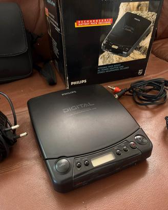 Lettore CD portatile Philips Vintage (completo)