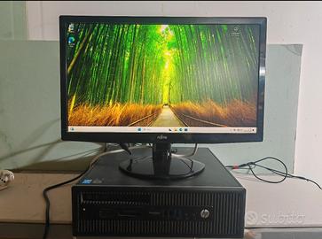 Pc  HP i3 completo di mouse tastiera e monitor