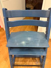 Sedia  evolutiva Stokke Tripp Trapp originale blu