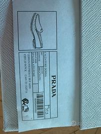 Prada mocassini spazzolato fume 37,5