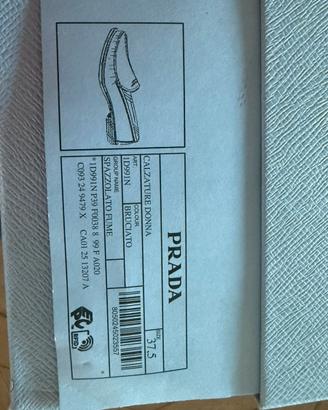 Prada mocassini spazzolato fume 37,5
