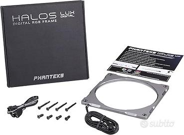 PHANTEKS Halos Lux 140mm-Rahmen RGB-LED alluminio