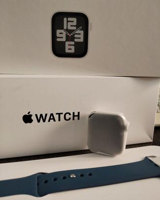 Apple Watch SE 2ª gen 44mm Argento NUOVO mai usato