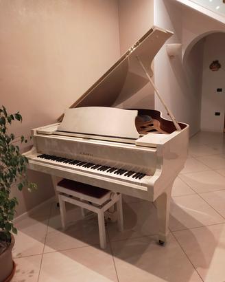 Pianoforte mezza coda bianco 