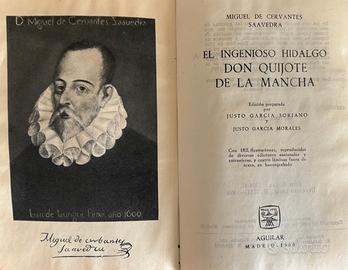 Libro Don Chisciotte (Aguilar 1960)   Ed. Lusso