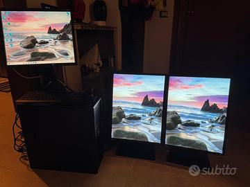 Workstation HP Z420 + 3 monitor EIZO professionali