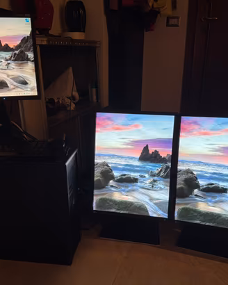 Workstation HP Z420 + 3 monitor EIZO professionali