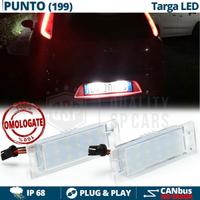 Luci Targa LED per FIAT PUNTO 199 Placchette 6500K