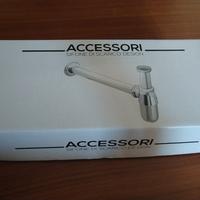 Scarico sifone acciaio cromo nuovo