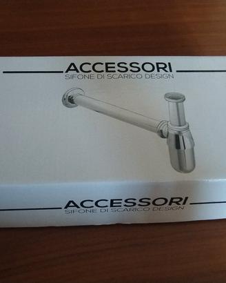 Scarico sifone acciaio cromo nuovo