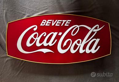 Insegna luminosa coca cola anni 60