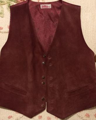 Gilet uomo anni 80 in vera pelle