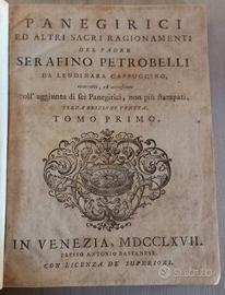 Panegirici 1767 Padre Serafino Petrobelli Venezia