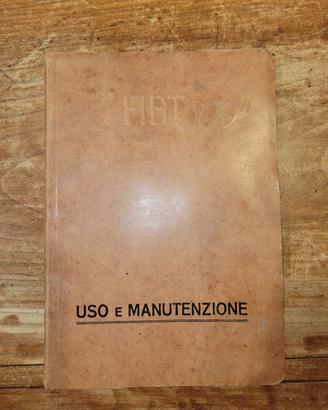 Manuale uso e manutenzione Fiat 509 A 1930