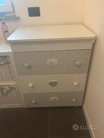 Fasciatoio Foppapedretti Lovely con bagnetto