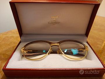 CARTIER VINTAGE ANNI ’90 – ORO 18K E LEGNO BUBINGA