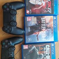 due joystick+ 3 giochi PlayStation