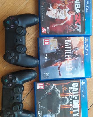 due joystick+ 3 giochi PlayStation