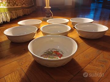 Set 7 ciotole per zuppa.