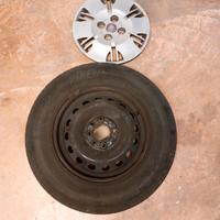 N. 4 cerchi + copricerchi 13" x Fiat panda 